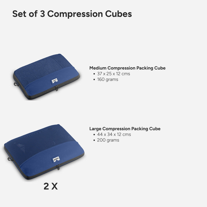 Compression Packing Cubes - 3 Pc Set